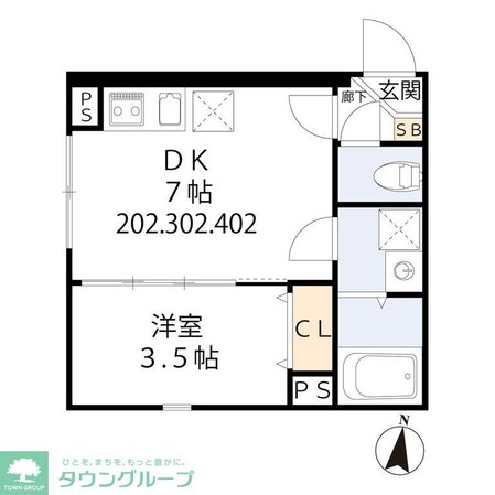 グラシア・ベイ大森の物件間取画像